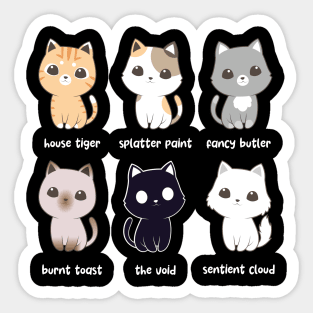 Cat Names - House Crew Sticker